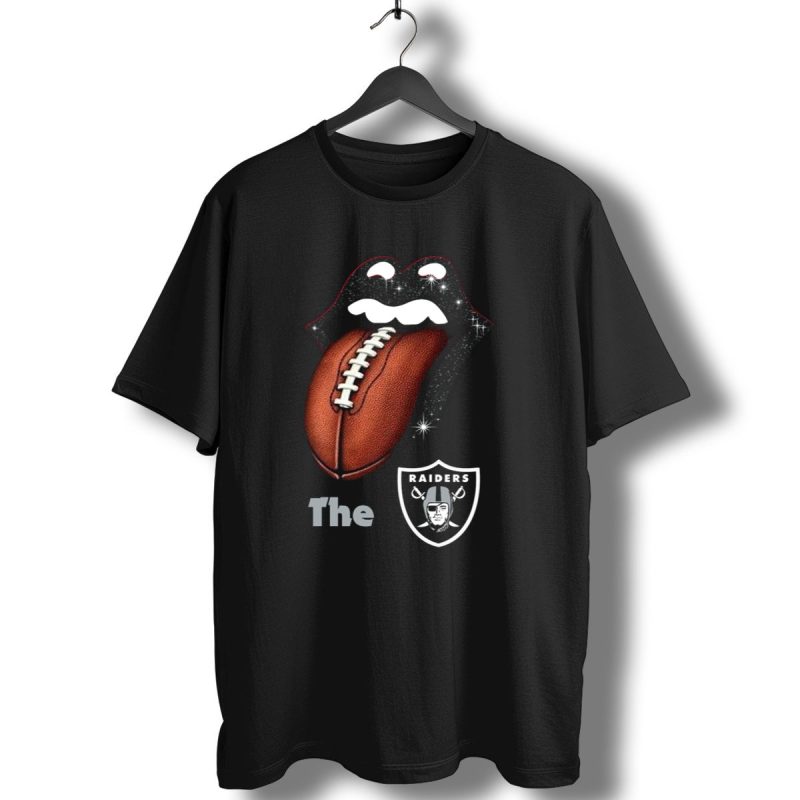 The Raiders Football Smile With Tongue And Shield T Shirt 1 T Shirt 1