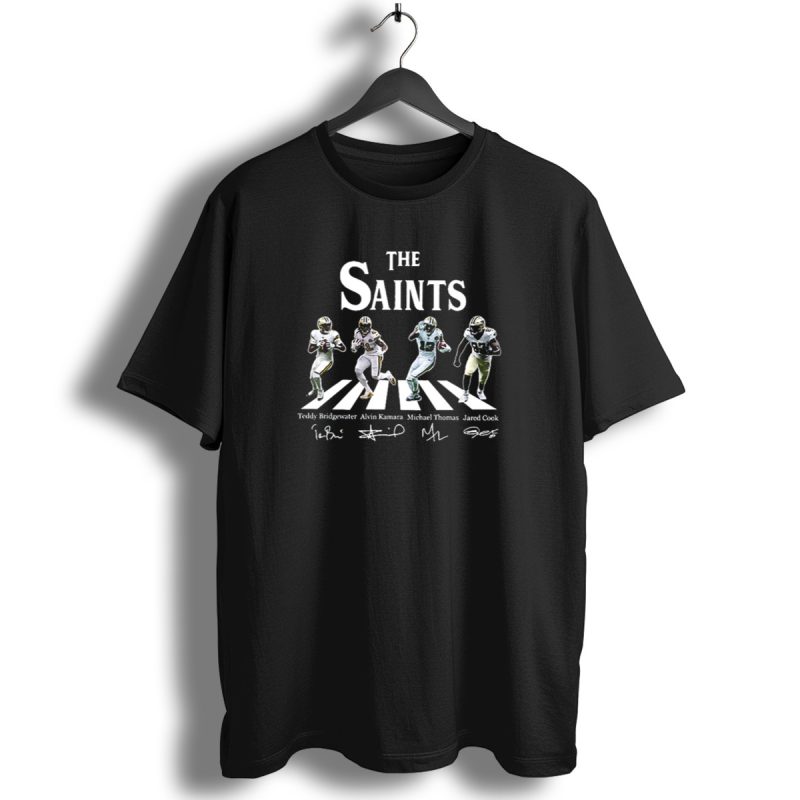 The Saints Teddy Bridgewater Alvin Kamara Michael Thomas Jared Cook Abbey Road T Shirt 1 T Shirt 1