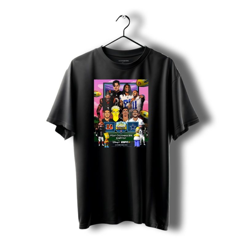 The Simpsons Funday Cincinnati Bengals Vs Dallas Cowboys Monday Night T Shirt 1 T Shirt 1 1