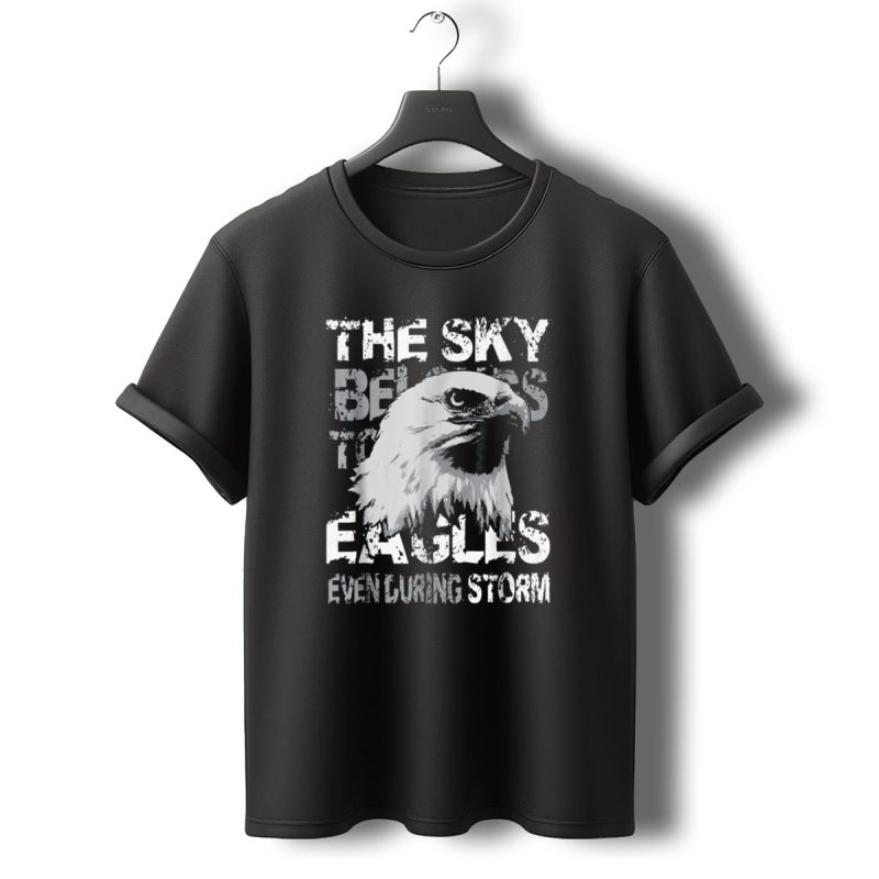 The Sky Belongs To Eagles Even During Storm T Shirt T Shirt 0 1