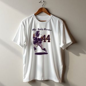 The Spin Doctor Chuck Foreman 44 Minnesota Vikings Legend T Shirt