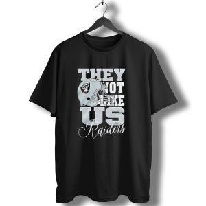 They Not Like Us Raiders Football Helmet T-Shirt