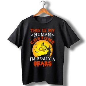 This Is My Human Costume Really A Chicago Bears Halloween T-Shirt