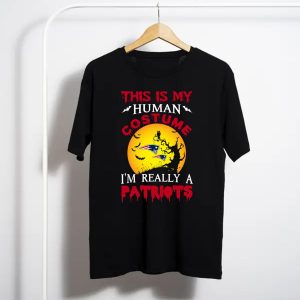 This Is My Human Costume Really A New England Patriots Halloween T-Shirt