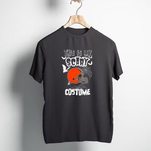 This Is My Scary Costume Cleveland Browns Football Helmet Halloween T-Shirt