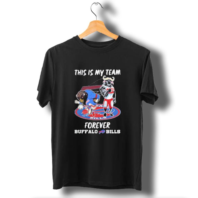 This Is My Team Forever Buffalo Bills Mascots On T Shirt 1 T Shirt 1