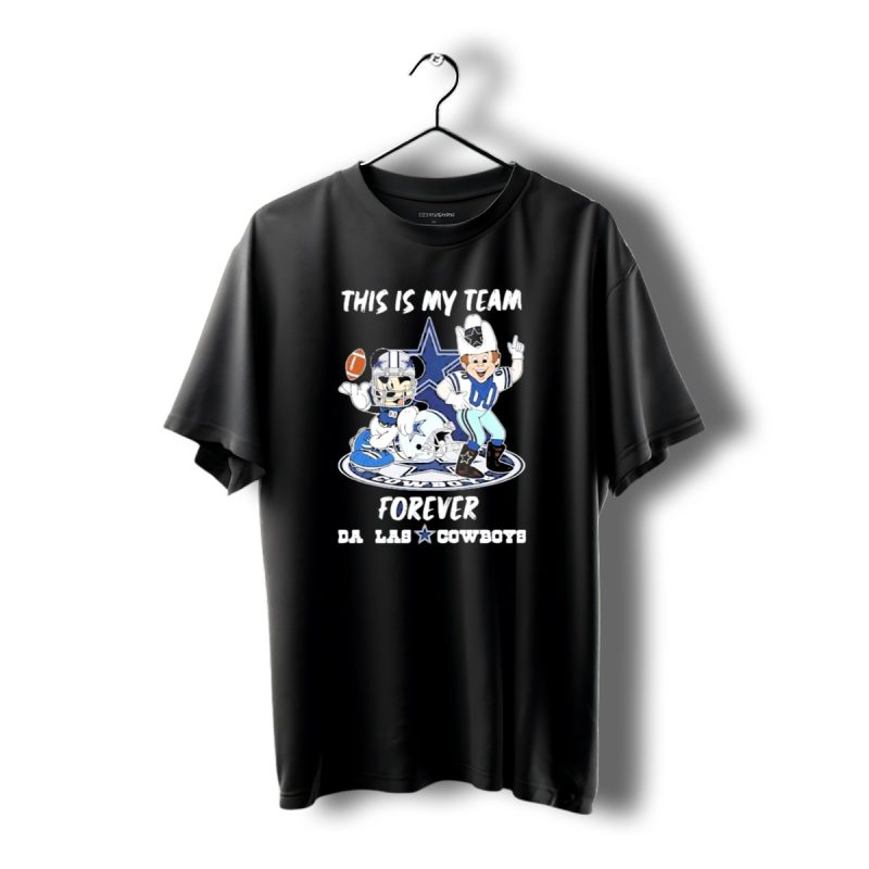 This Is My Team Forever Dallas Cowboys Football Mascot Star T Shirt 1 T Shirt 1 1