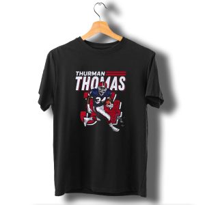 Thurman Thomas Buffalo Bills Nfl 34 Signature Run T-Shirt