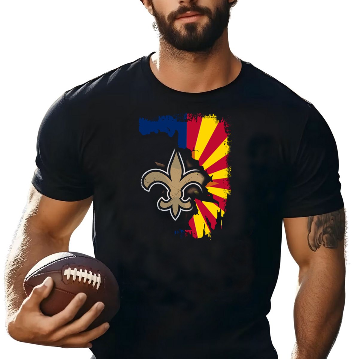 Together-Arizona-Saints-Fleur-De-Lis-Flag-Fusion-T-Shirt-1_t-shirt-4_5