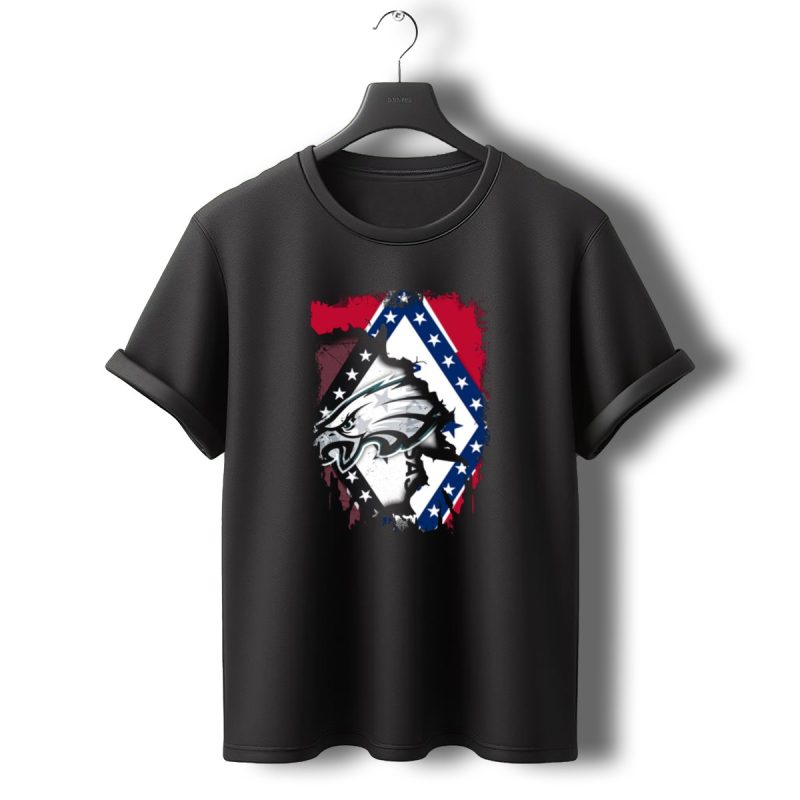 Together Arkansas Eagles Flag Fusion T Shirt T Shirt 0 1