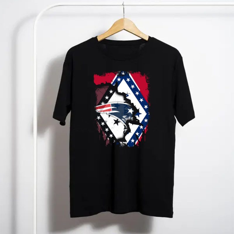 Together Arkansas With Patriots Stars And Stripes Flag Fusion T Shirt T Shirt 1