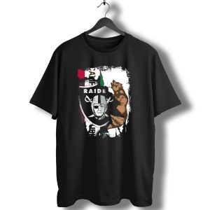 Together California Raiders With Bear And Flag T-Shirt