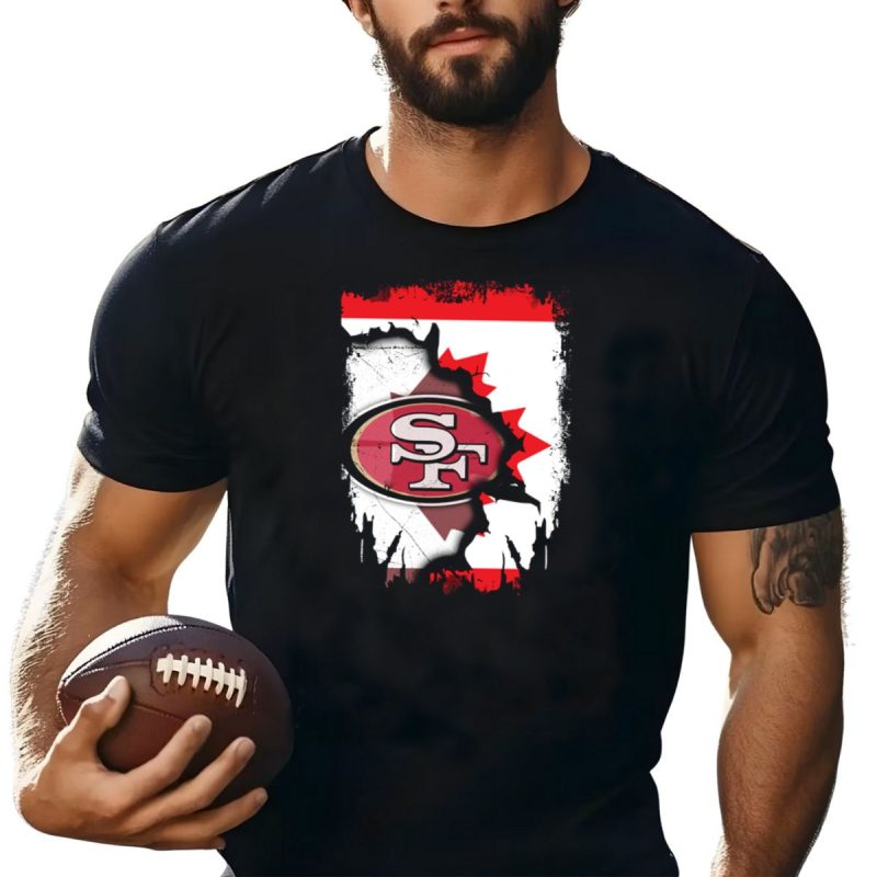 Together Canada Sf 49Ers Map Symbol Flag T Shirt T Shirt 1