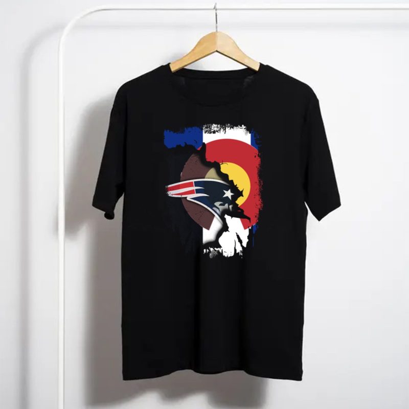 Together Colorado With Patriots Logo And Colorado Flag Fusion T Shirt T Shirt 1
