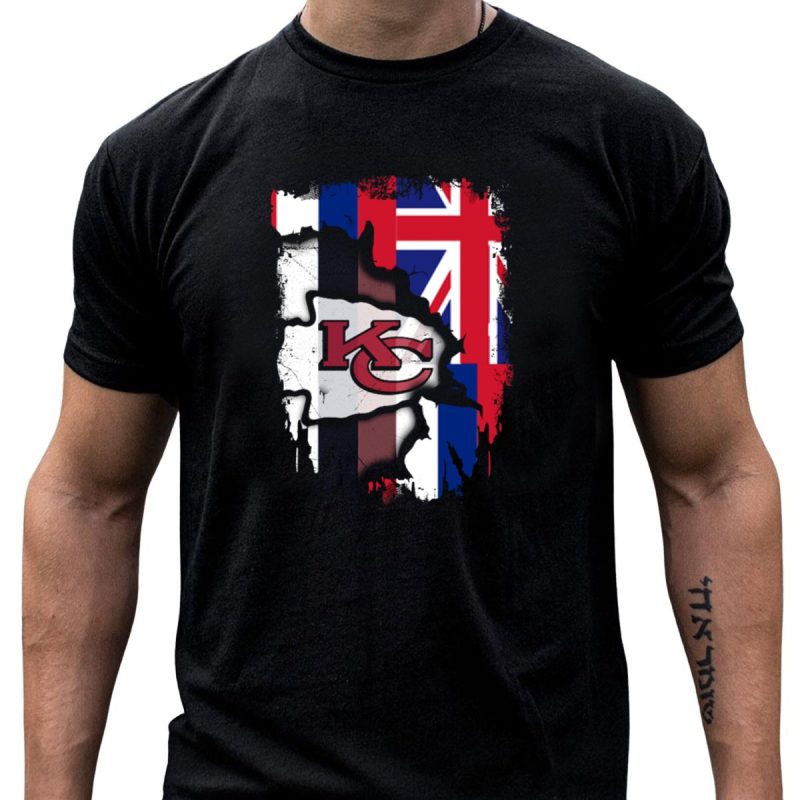 Together Hawaii Kansas City Chiefs Union Jack Flag T Shirt T Shirt 1 1