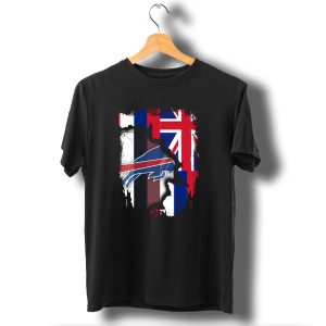 Together Hawaii With Buffalo Bills Uk Flag Fusion T-Shirt