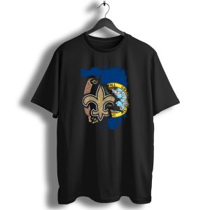Together Idaho Fleur De Lis Saints Flag T Shirt