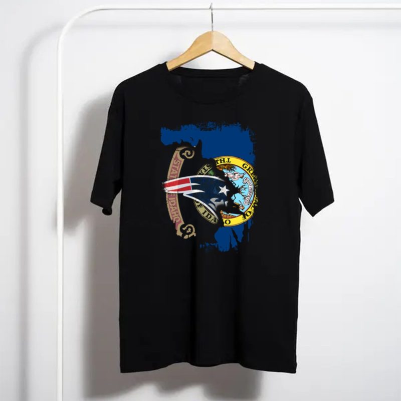 Together Idaho With New England Patriots State Seal Fusion T Shirt T Shirt 1