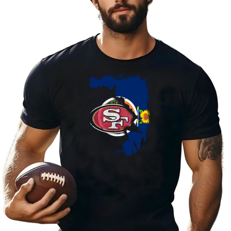 Together Kansas 49Ers Sf Football Logo Sunflower Flag T Shirt T Shirt 1