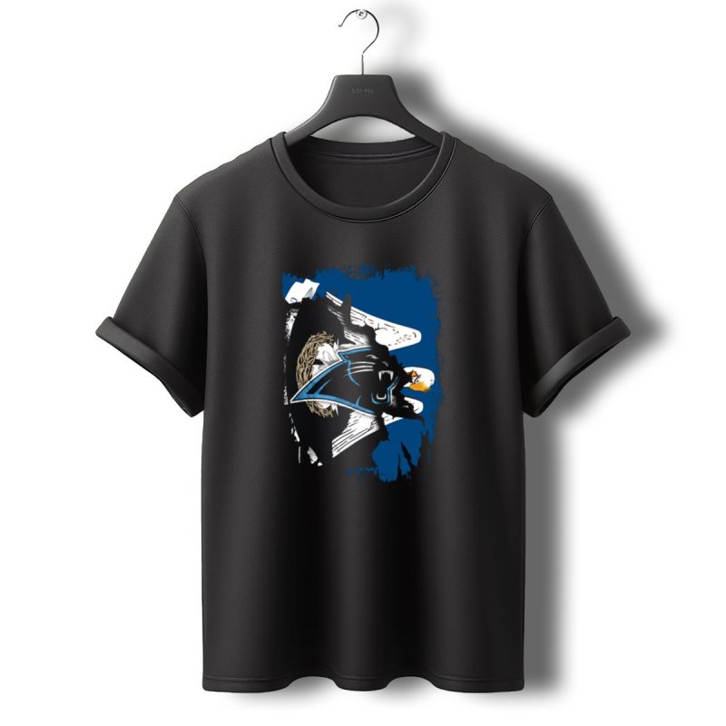 Together Louisiana With Panthers And Eagles Iconic Blend T Shirt T Shirt 0 1