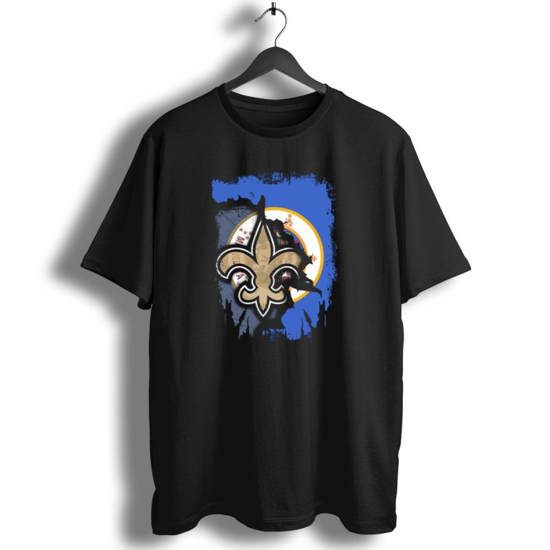 Together Minnesota With Louisiana Saints Fleur De Lis Emblem T Shirt 1 T Shirt 1