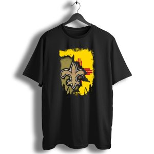 Together New Mexico With Saints Fleur De Lis And State Flag T Shirt