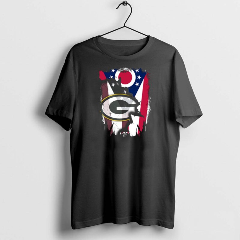 Together Ohio Flag With Green Bay Packers T Shirt 1 1 T Shirt 1 1