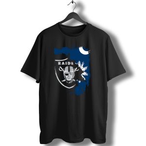 Together South Carolina Raiders Flag Icon With Crescent Moon And Palmetto Tree T-Shirt