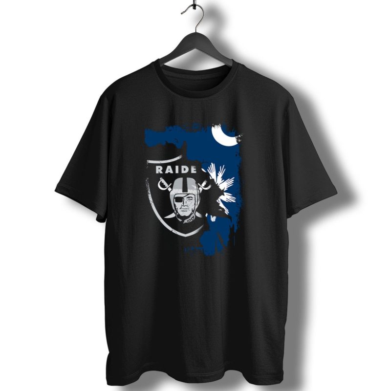 Together South Carolina Raiders Flag Icon With Crescent Moon And Palmetto Tree T Shirt 1 T Shirt 1