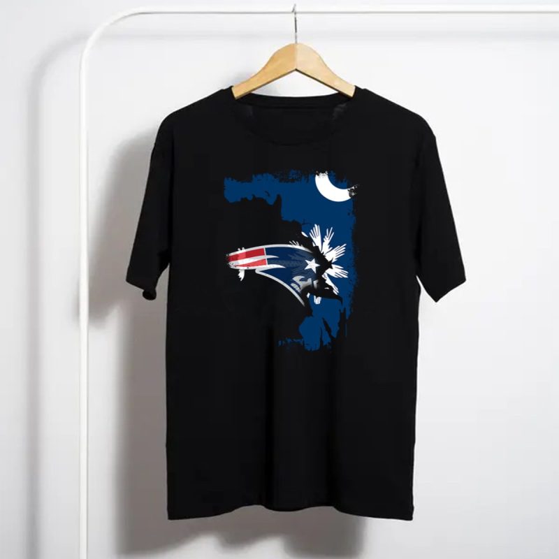 Together South Carolina With New England Patriots Logo And State Flag Elements T Shirt T Shirt 1