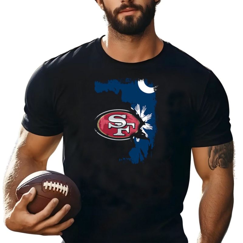 Together South Carolina With San Francisco 49Ers Logo And State Flag Elements T Shirt T Shirt 1