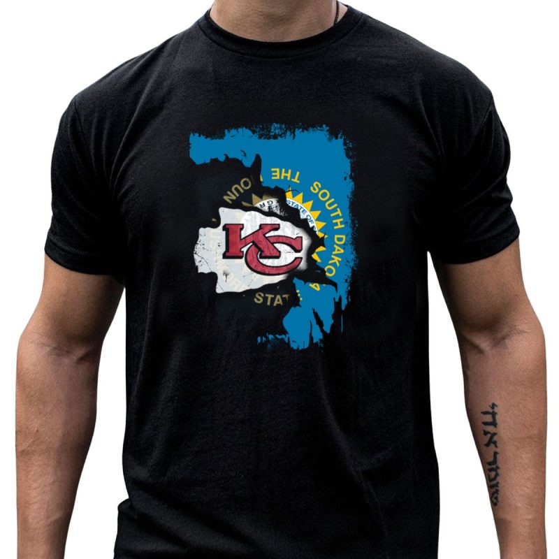 Together South Dakota Kansas City Chiefs State Flag T Shirt T Shirt 1 1