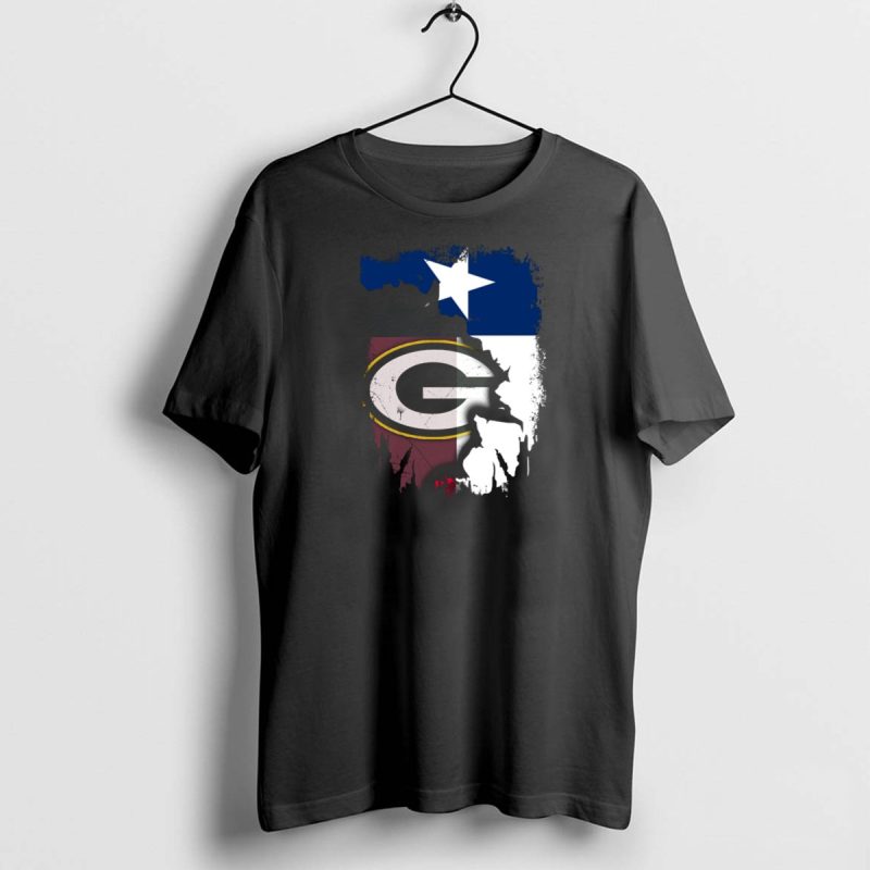 Together Texas Green Bay Packers Star Lone Star Flag T Shirt 1 1 T Shirt 1 1