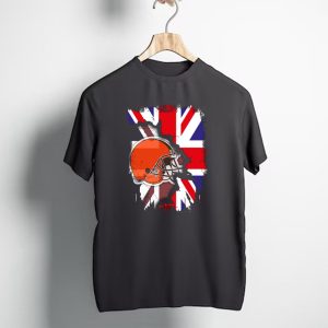 Together United Kingdom Cleveland Browns Helmet Union Jack T-Shirt