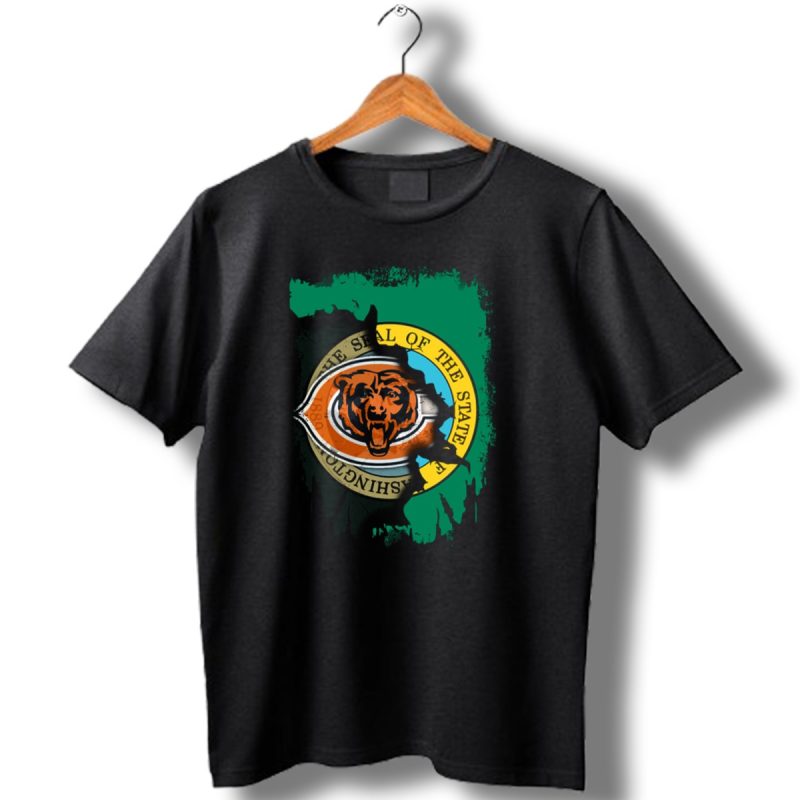 Together Washington Seal With Chicago Bears Logo Integration T Shirt 1 T Shirt 1