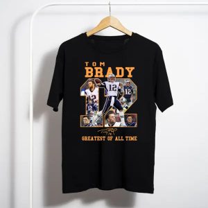 Tom Brady 12 Greatest Of All Time Signatures T-Shirt