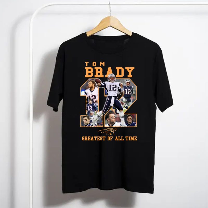 Tom Brady 12 Greatest Of All Time Signatures Shirt T Shirt 1