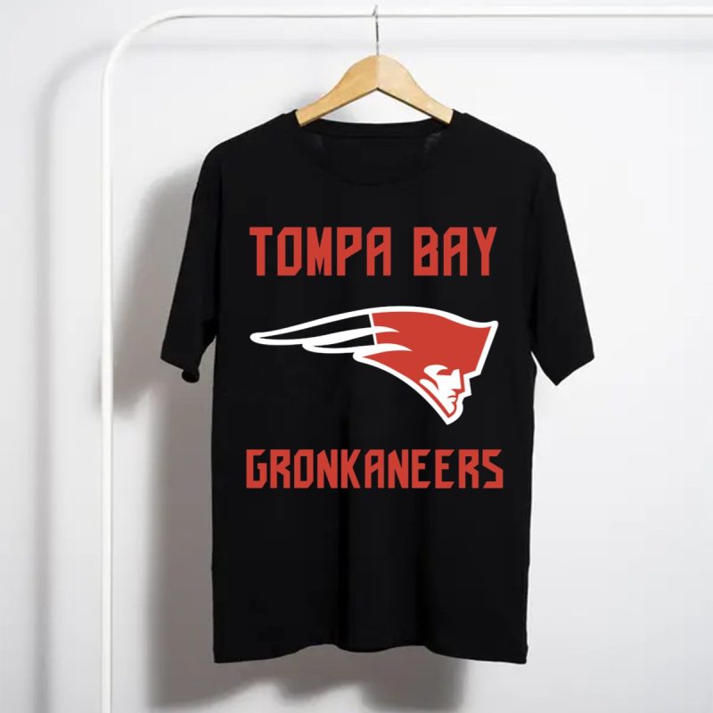 Tompa Bay Gronkaneers New England Patriots Logo Combination T Shirt T Shirt 1