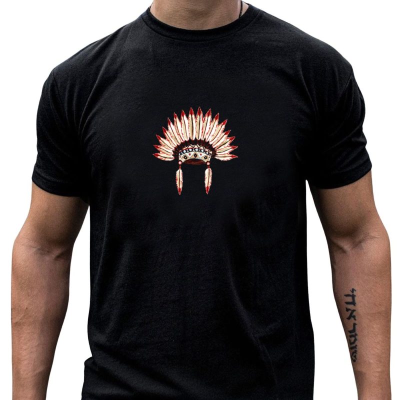 Too Many Chiefs And Not Enough Indians Headdress Visual T Shirt T Shirt 1 1