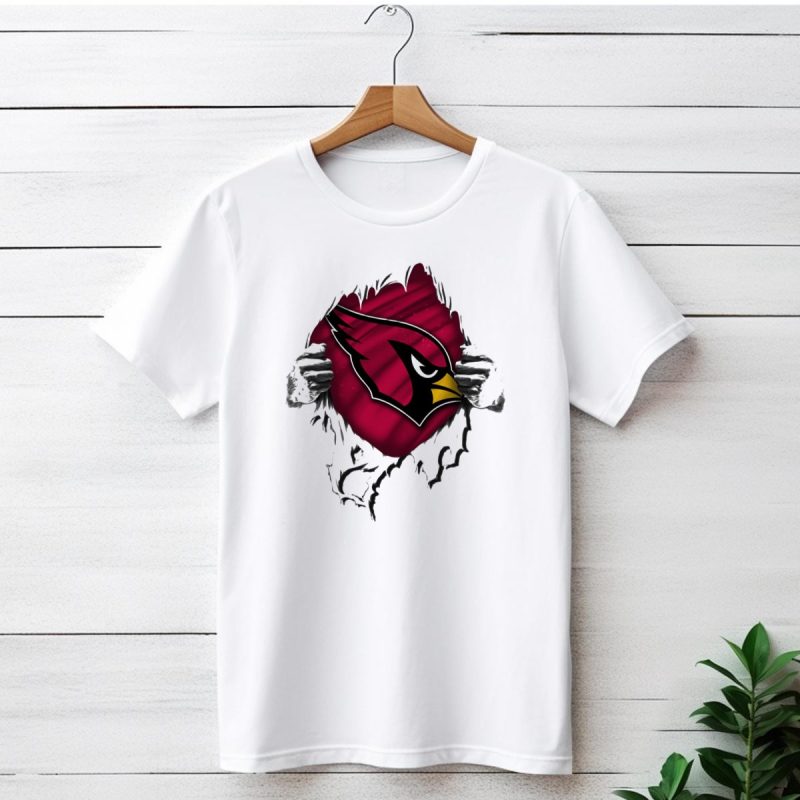 Torn Arizona Cardinals Logo Revealing Hidden Strength T Shirt 1 T Shirt 1