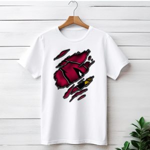 Torn Arizona Cardinals Logo Ripped T-Shirt