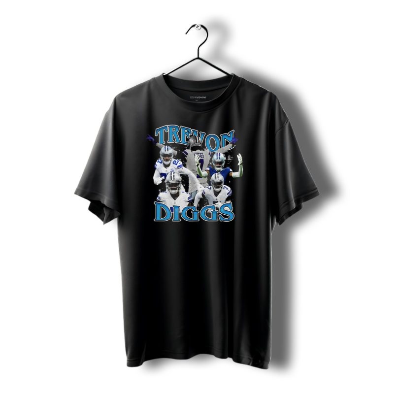 Trevon Diggs Dallas Cowboys Football Collage T Shirt 1 T Shirt 1 1