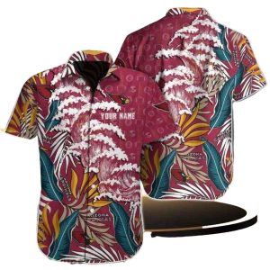 Tropical Cardinal Paradise Arizona Cardinals Hawaiian Shirt