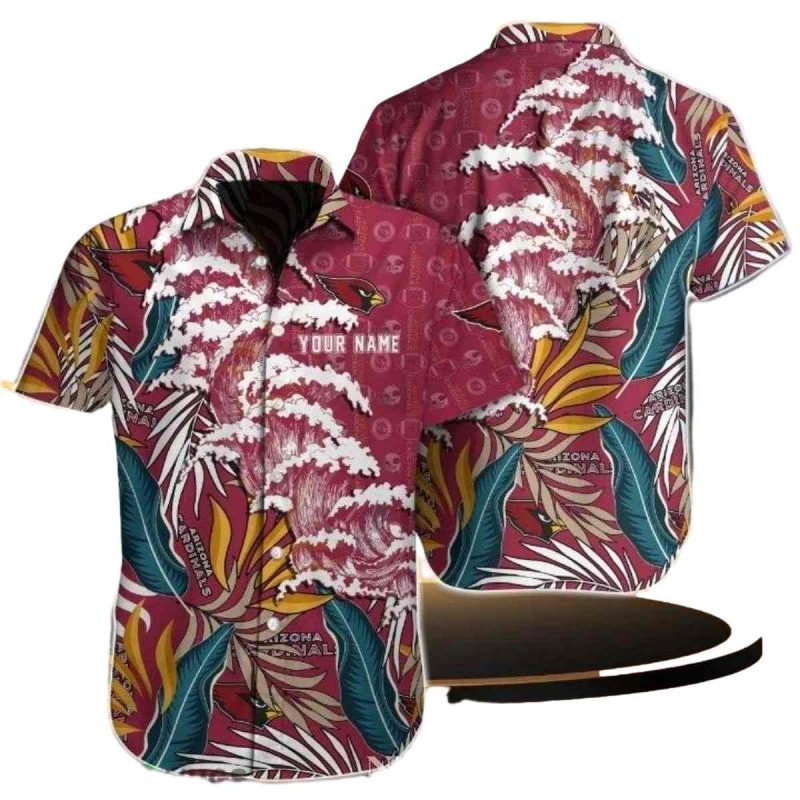 Tropical Cardinal Paradise Arizona Cardinals Hawaiian Shirt 1