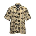 Tropical Escape NFL Saints Hawaiian Shirt With Palm Tree And Logo Print