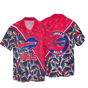 Tropical Flower Pattern Nfl Buffalo Bills Hawaiian Shirt