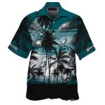 Philadelphia Eagles Tropical Midnight Breeze Hawaiian Shirt