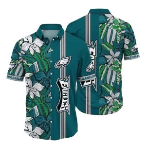 Philadelphia Eagles Tropical Pineapple Fanfare Hawaiian Shirt