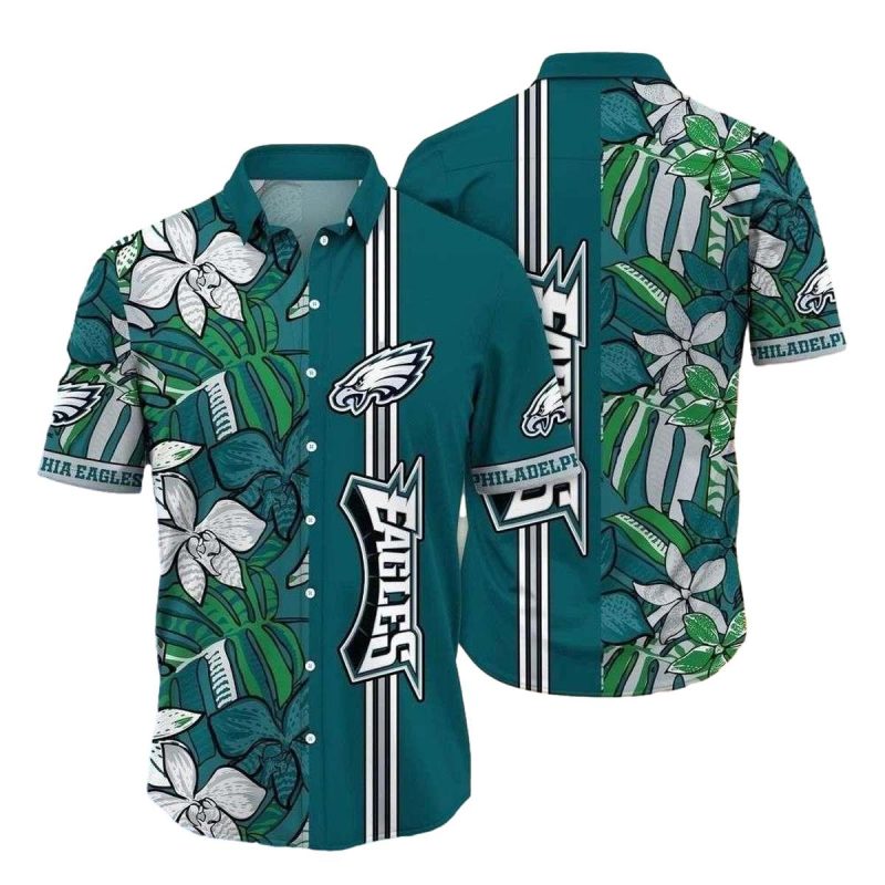 Tropical Pineapple Fanfare Philadelphia Eagles Hawaiian Shirt 1