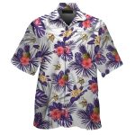 Tropical Pineapple Vikings Splash Hawaiian Shirt